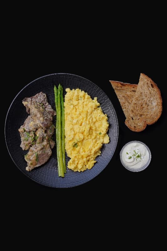 Beef Stroganoff Scramble
