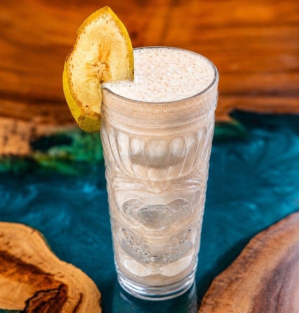 Chocolate banana shake — Protein shake with chocolate whey, banana, and fresh milk. Creamy, filling, and perfect after a work