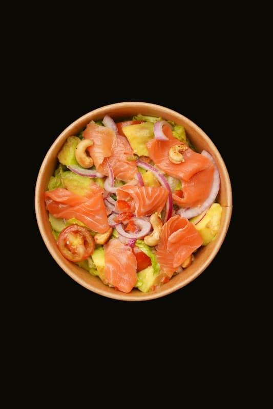 Cured salmon salad