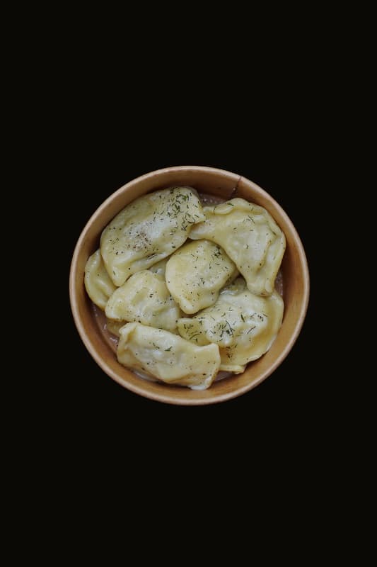 Dumplings with potato and mushrooms