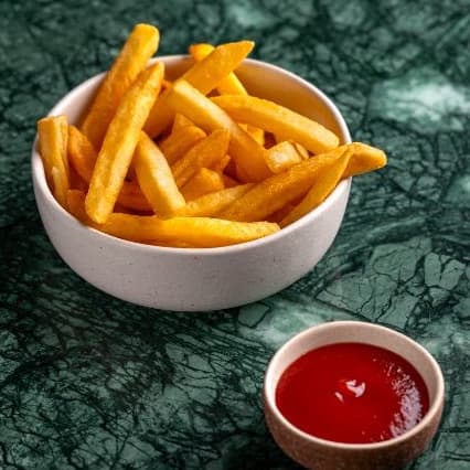 French fries — Golden crispy french fries served hot and fresh. Crunchy outside and soft inside.