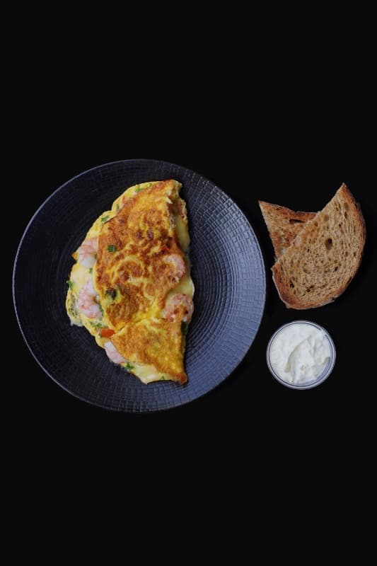 Shrimps Omelette